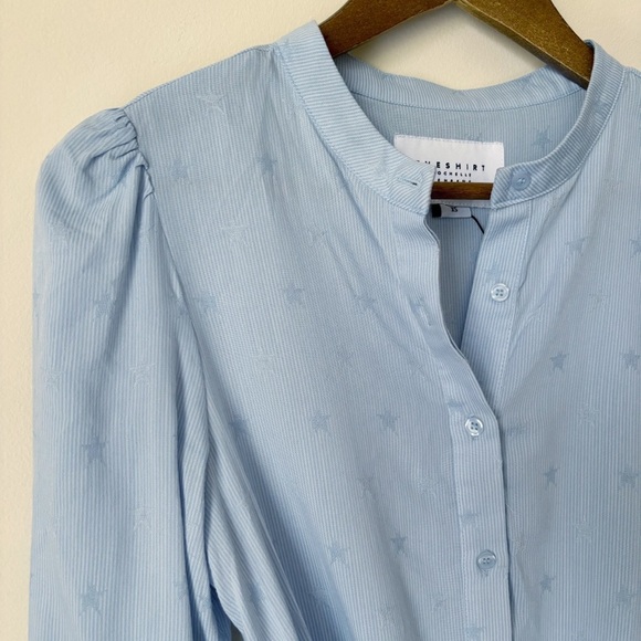 The Shirt Rochelle Behrens Jenica Dress XS Sky Blue NWOT - Picture 3 of 10